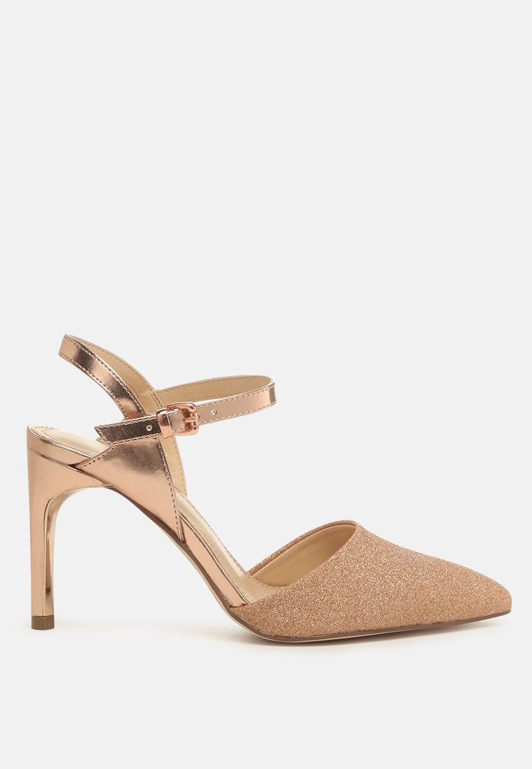 Sha Ankle Strap Slingback Stiletto Heel Sandals-0