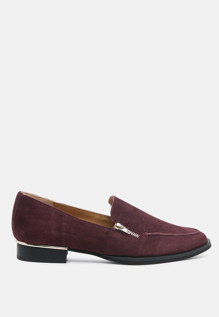 Sara Suede Slip-On Loafers-0