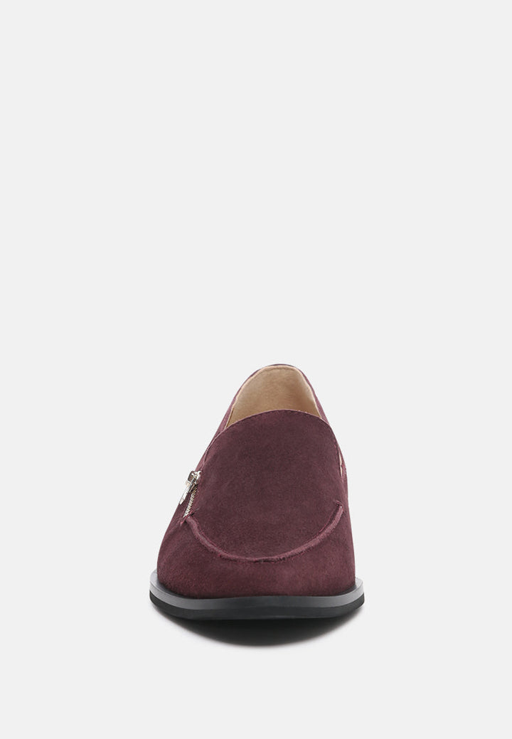 Sara Suede Slip-On Loafers-4