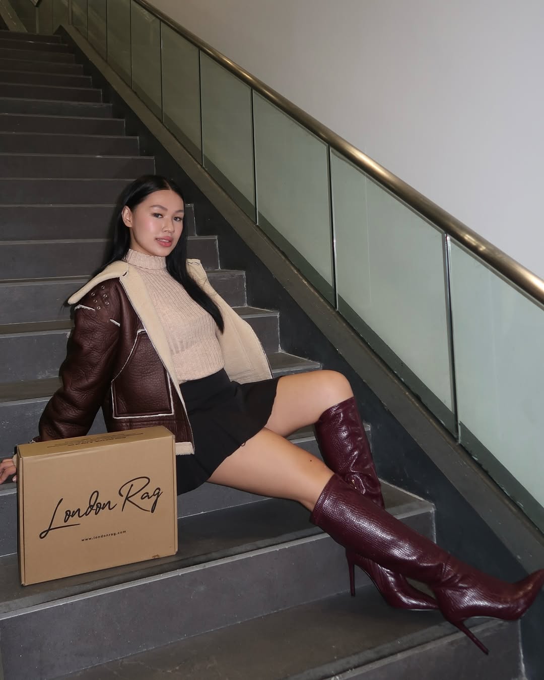 Wheedle Croc High Heeled Calf Boots-1