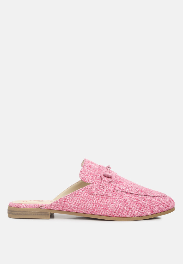Akua Horsebit Embellished Mules-5