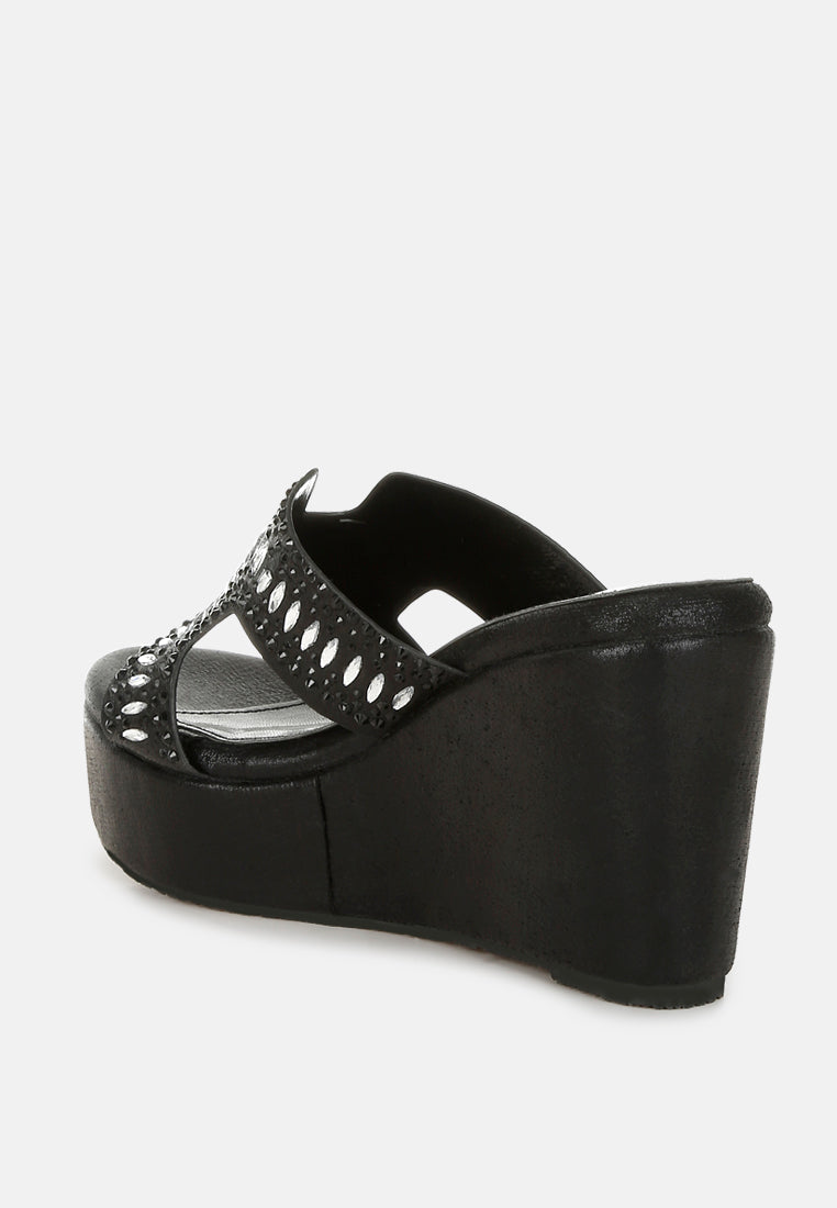 Marnier Diamante & Rhinestone Detail Cut-Out Sandals-2