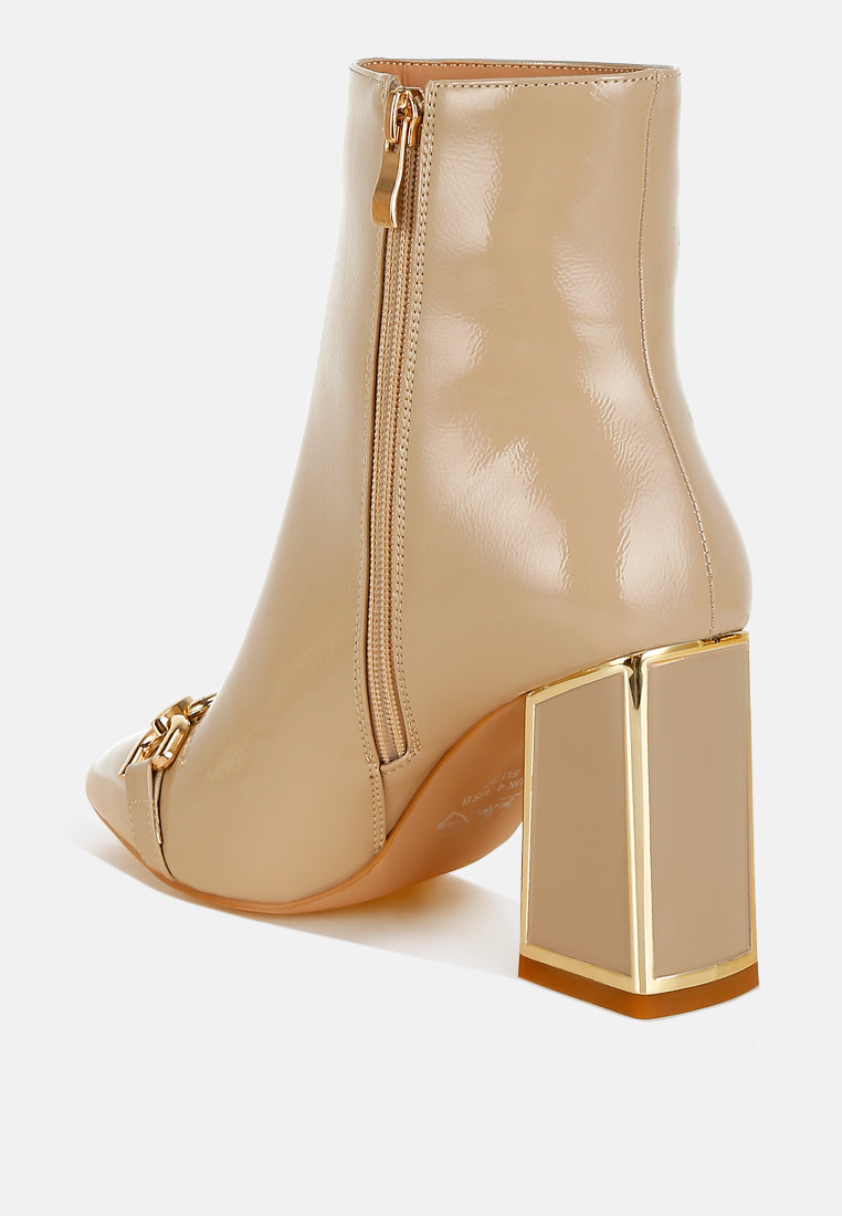 Pollux Metallic Chain Detail Boots-3