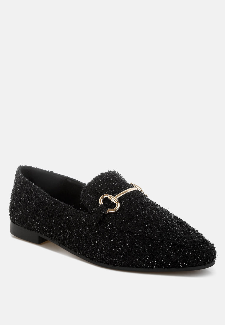Danbury Horsebit Detail Shiny Loafers-1