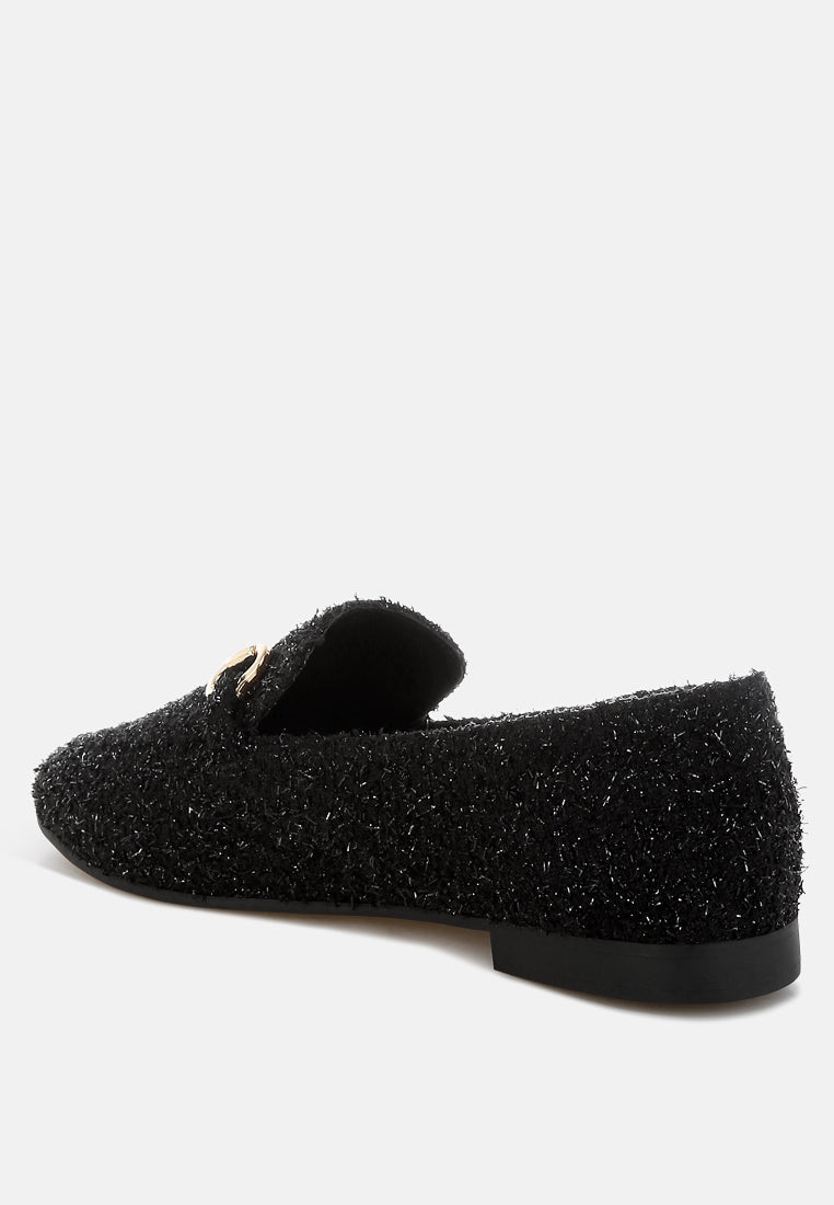 Danbury Horsebit Detail Shiny Loafers-2