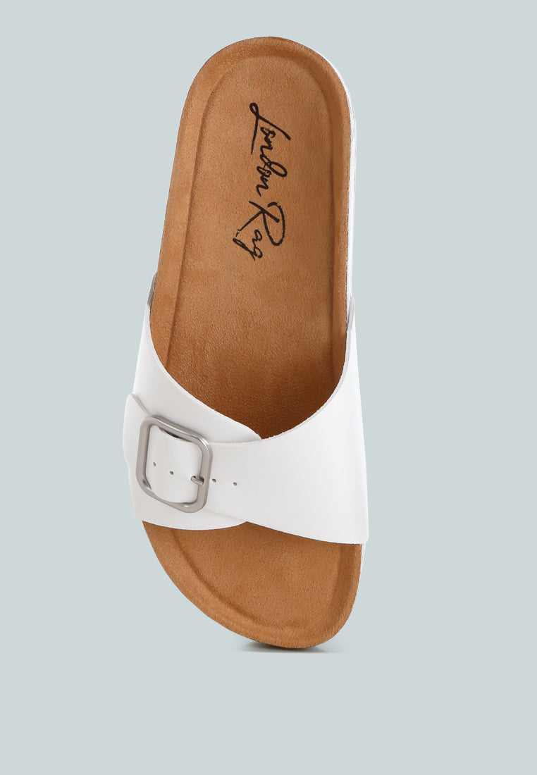 Aranda Buckled Slide-On Sandals-4