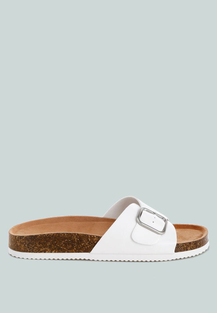 Aranda Buckled Slide-On Sandals-0