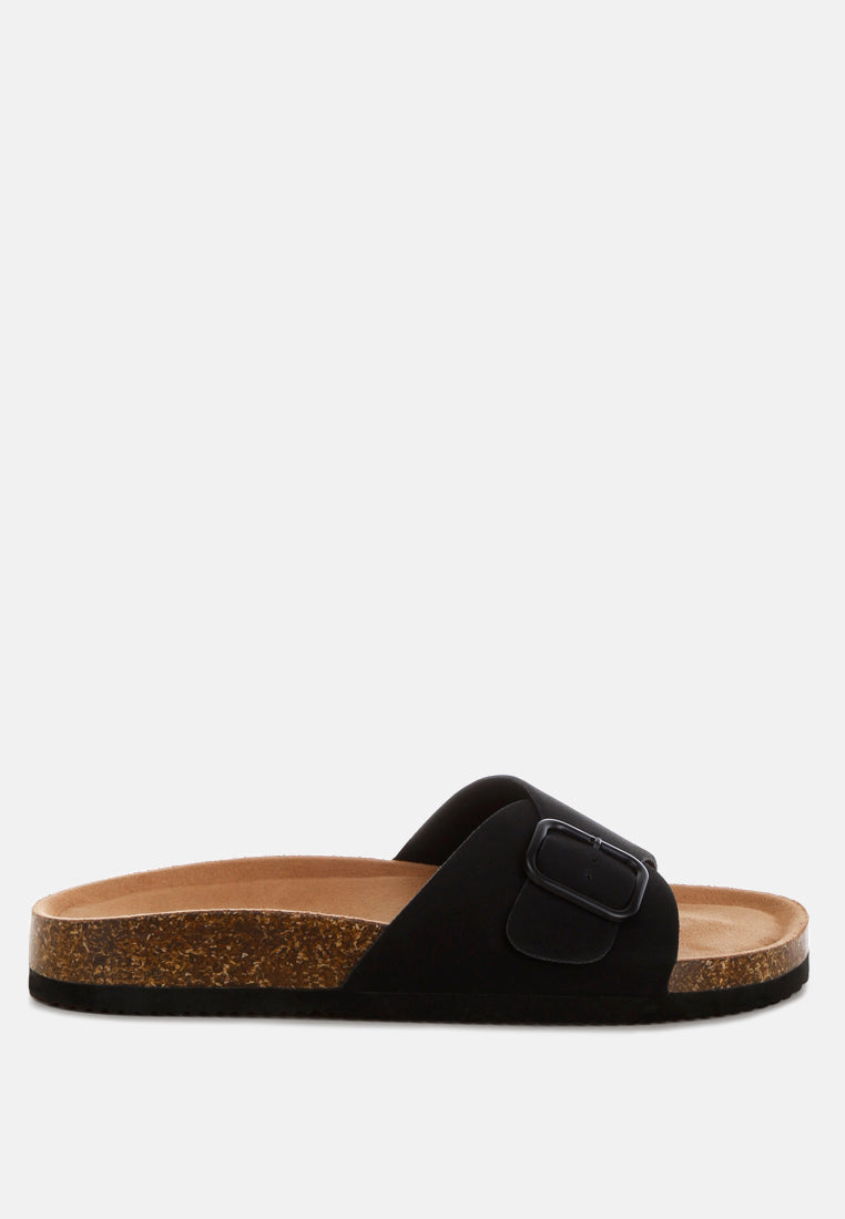 Aranda Buckled Slide-On Sandals-6