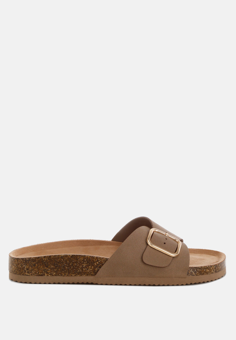 Aranda Buckled Slide-On Sandals-5