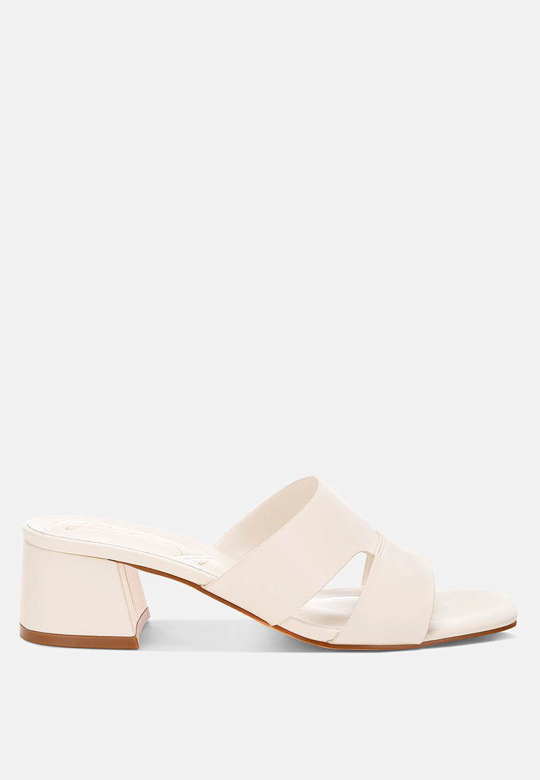 Block Heel Slip Ons by Mode-0
