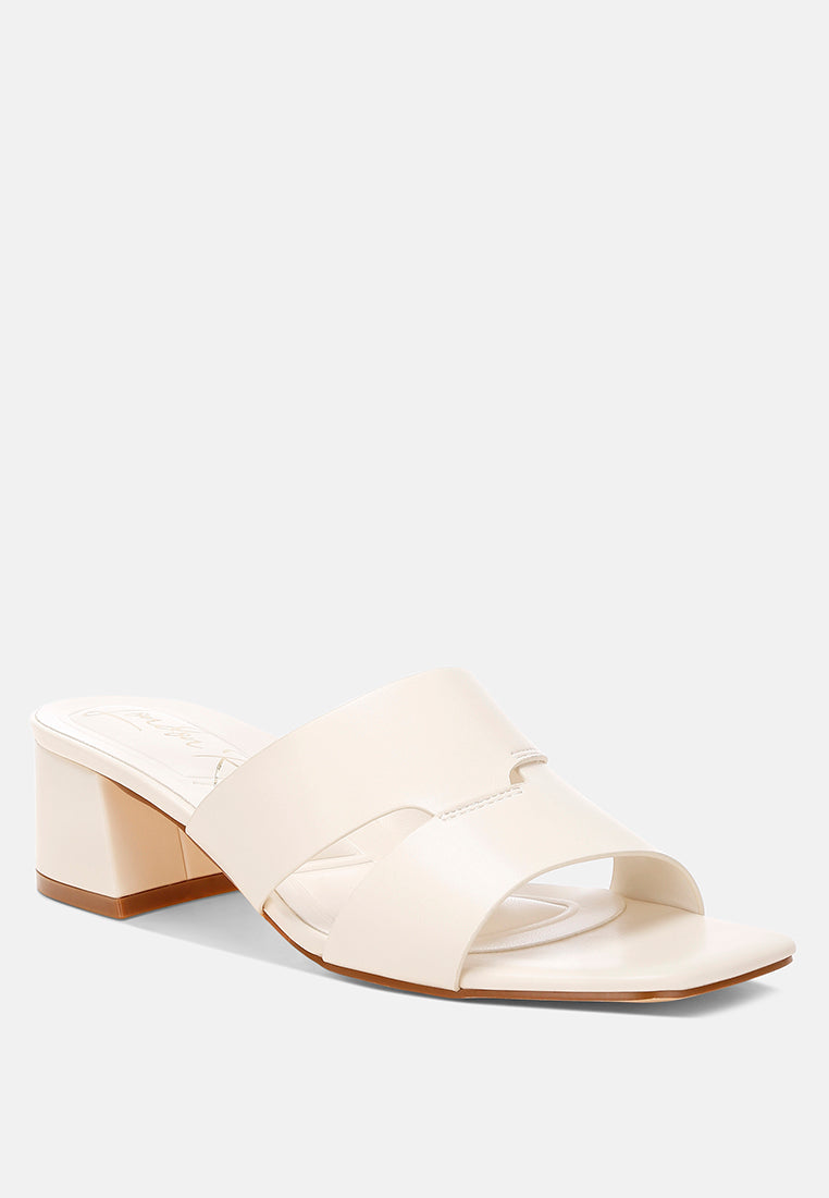 Block Heel Slip Ons by Mode-1