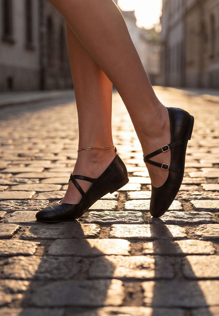 Chirola Mary Jane Ballet Flats-1