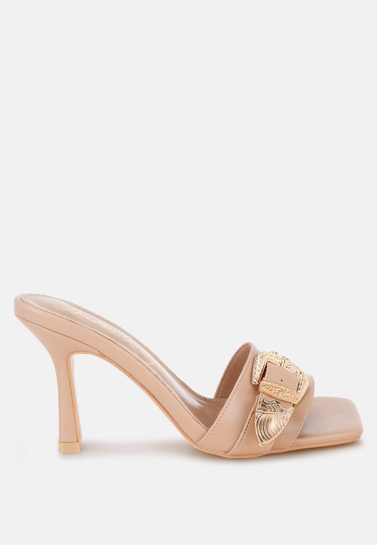 Marais Pin Buckle Strap Stiletto Heels-5