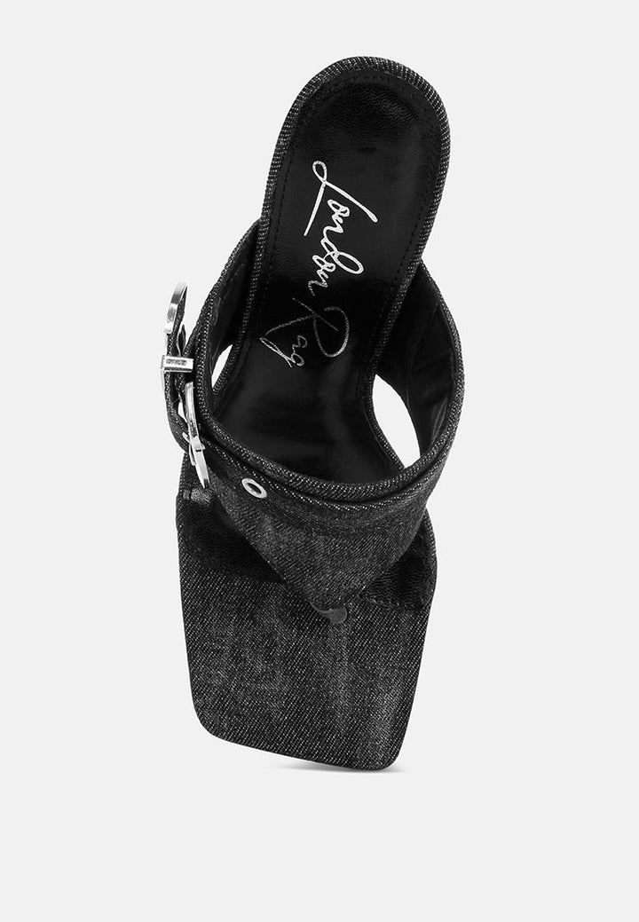 Camden Denim Slip On Sandals-3