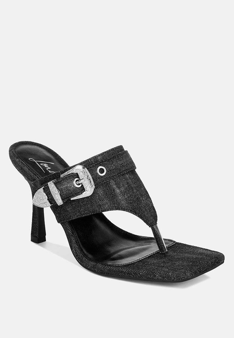 Camden Denim Slip On Sandals-1