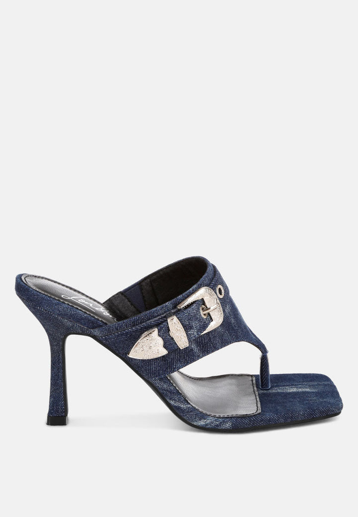 Camden Denim Slip On Sandals-5