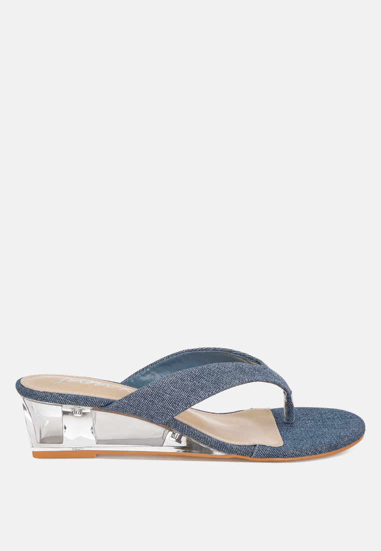 Zabila Transparent Wedge Heel Sandals-6