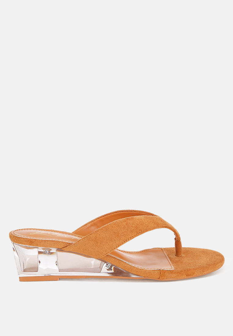 Zabila Transparent Wedge Heel Sandals-7