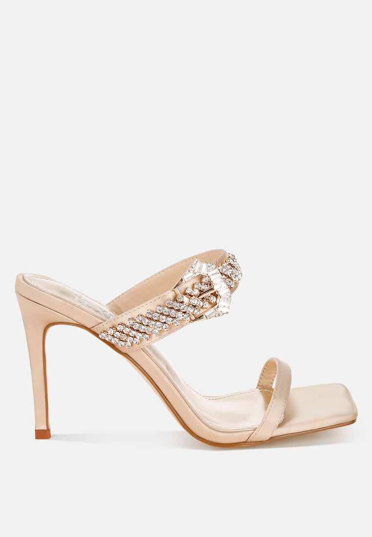 Vitrlne Diamante Slip On Sandals-6