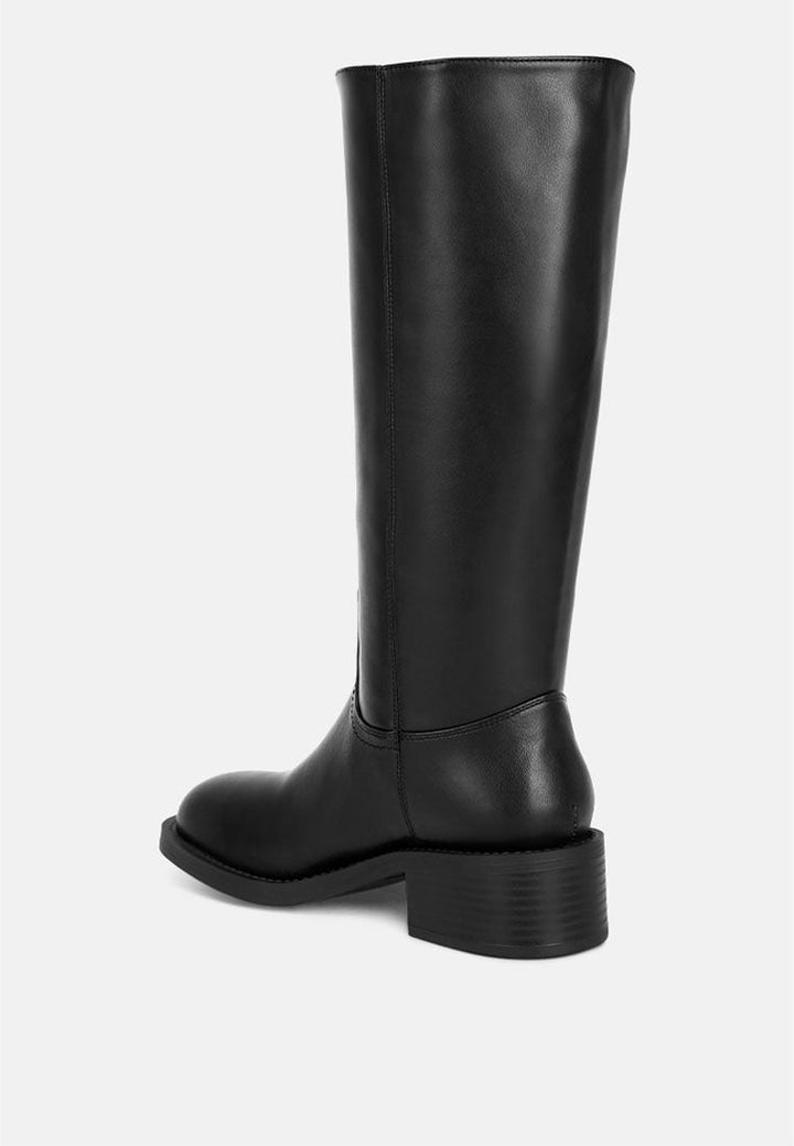 Pinasa Classic Square Toe Calf Boots-2