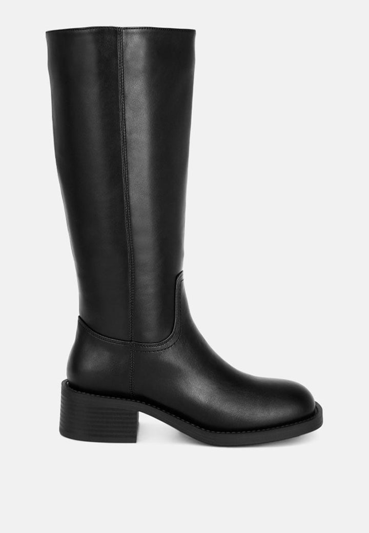 Pinasa Classic Square Toe Calf Boots-0