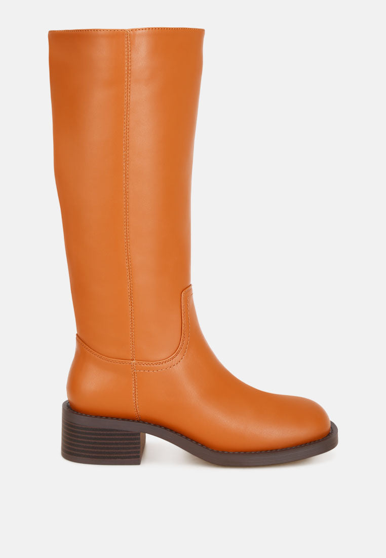 Pinasa Classic Square Toe Calf Boots-5