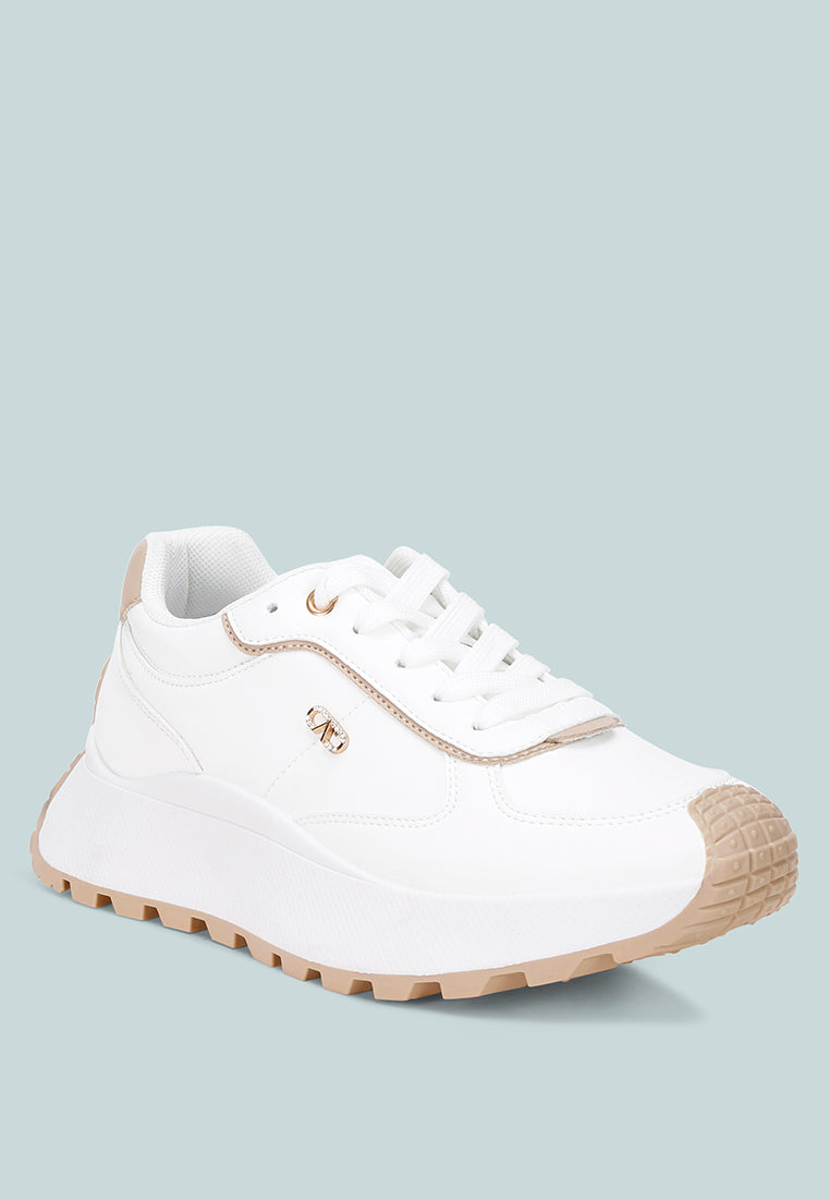 Taurasi Platform Sole Lace Up Sneakers-1