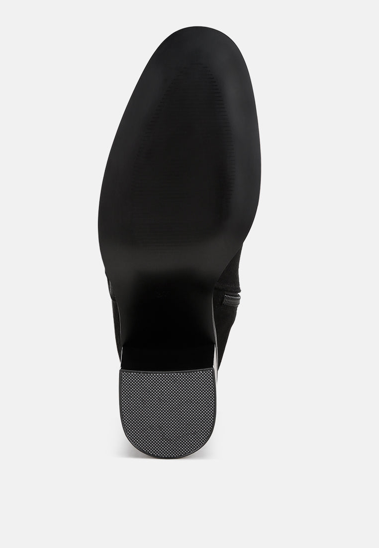 Sajama Round Toe Knee-High Boots-4