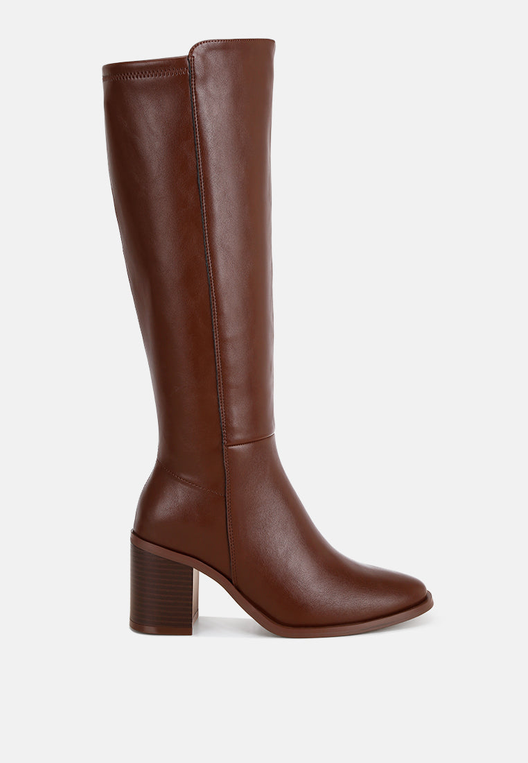 Sajama Round Toe Knee-High Boots-5