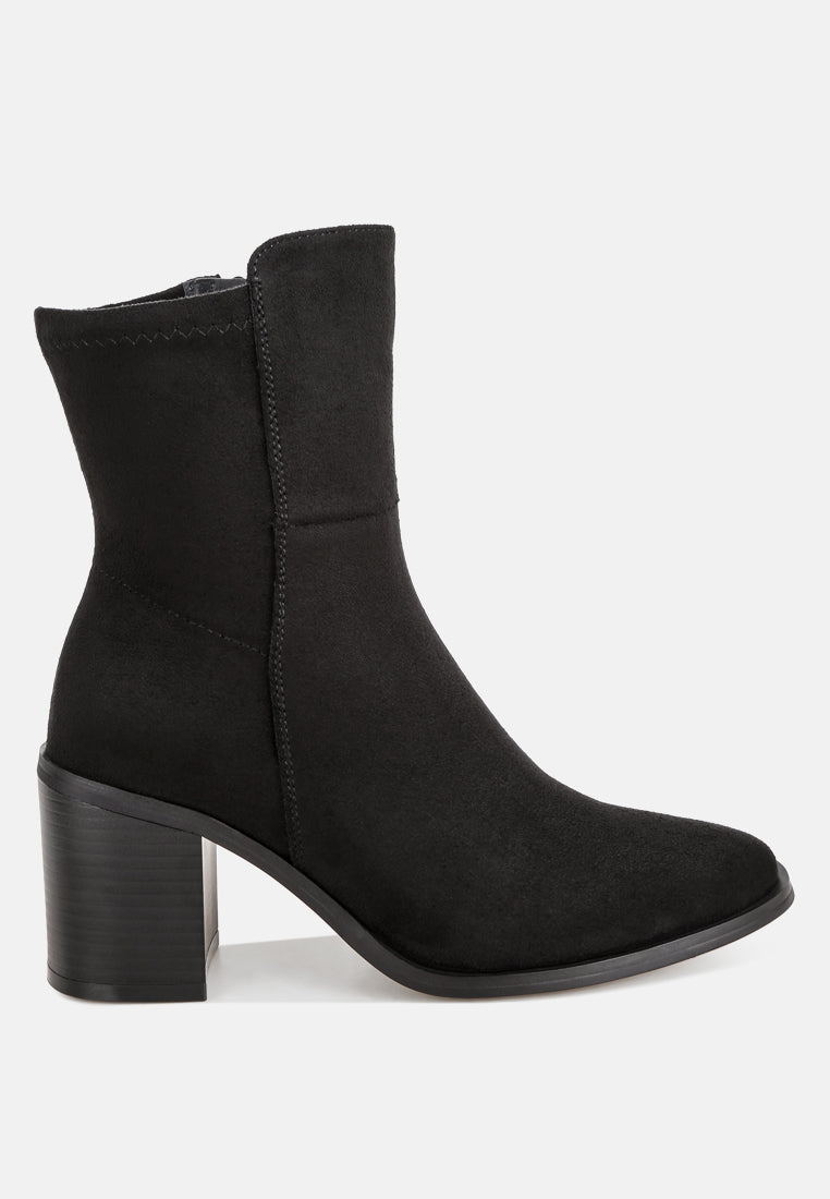Lucania Chunky Block Heel Ankle Boots-0