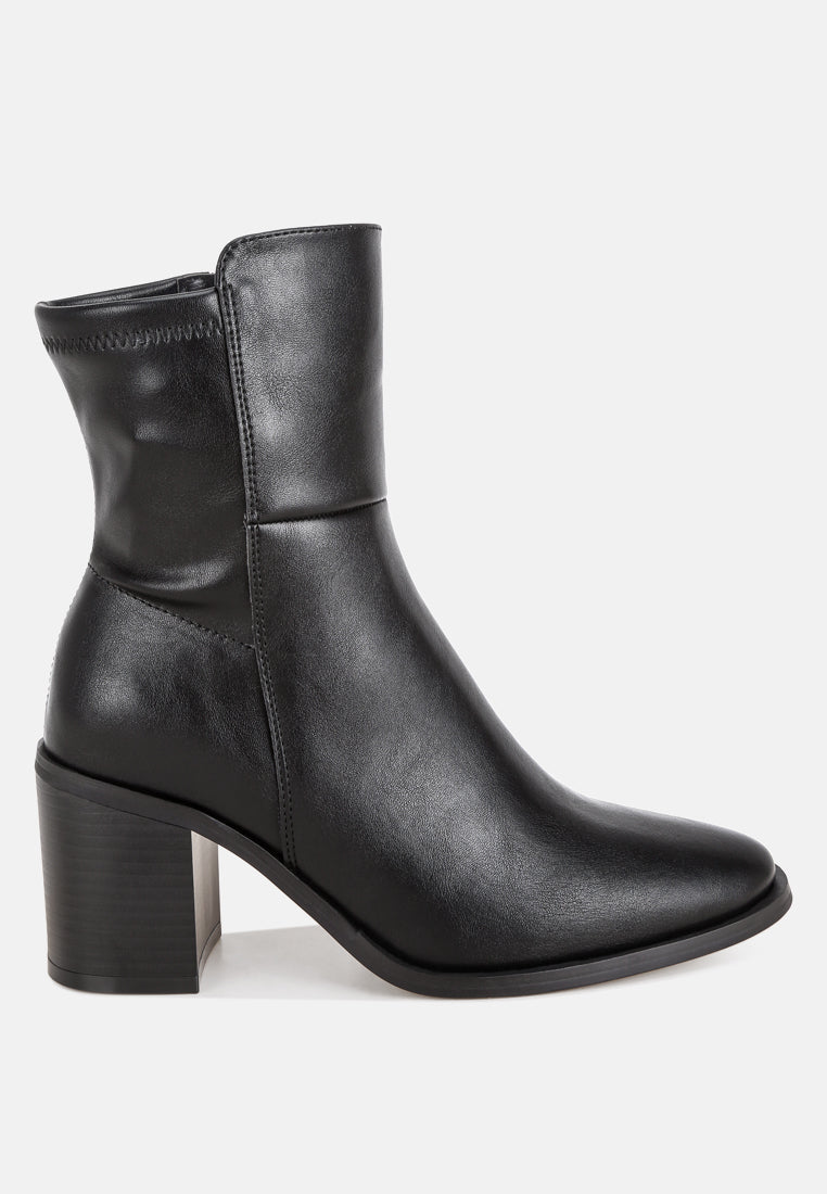 Lucania Chunky Block Heel Ankle Boots-6