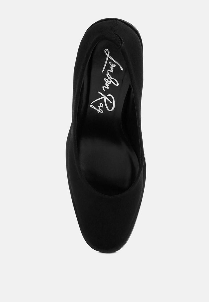 Amalina Almond Toe Block Heel Pumps-3
