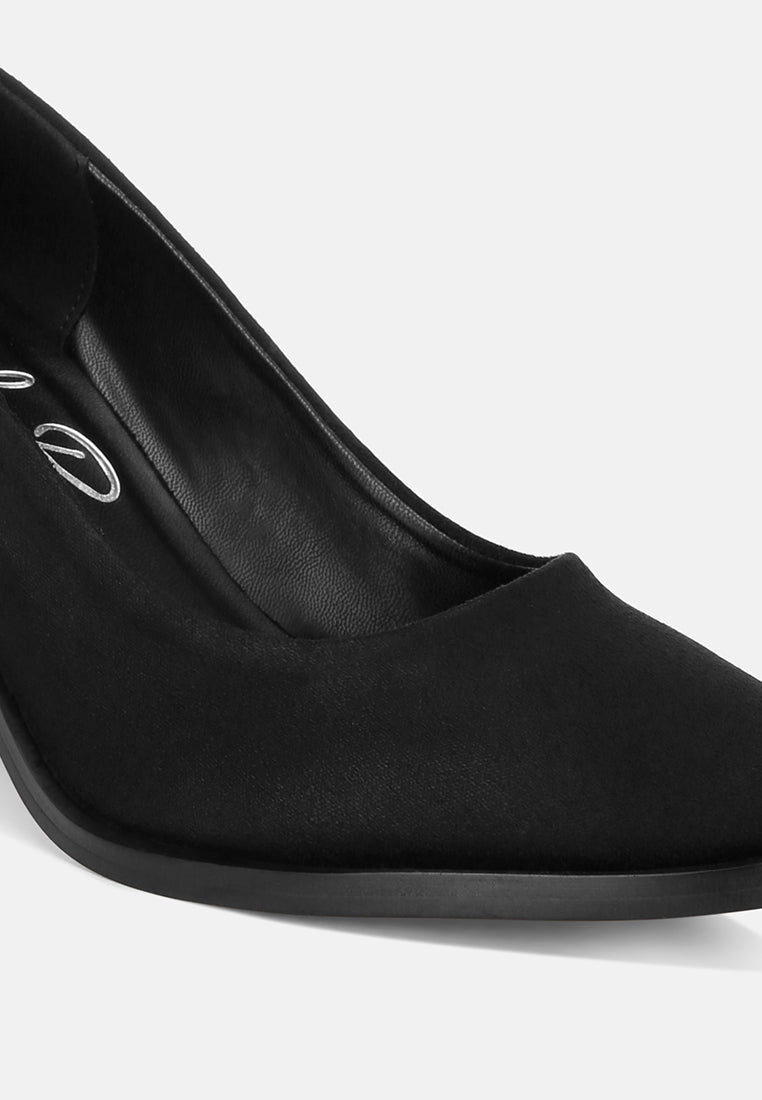Amalina Almond Toe Block Heel Pumps-4