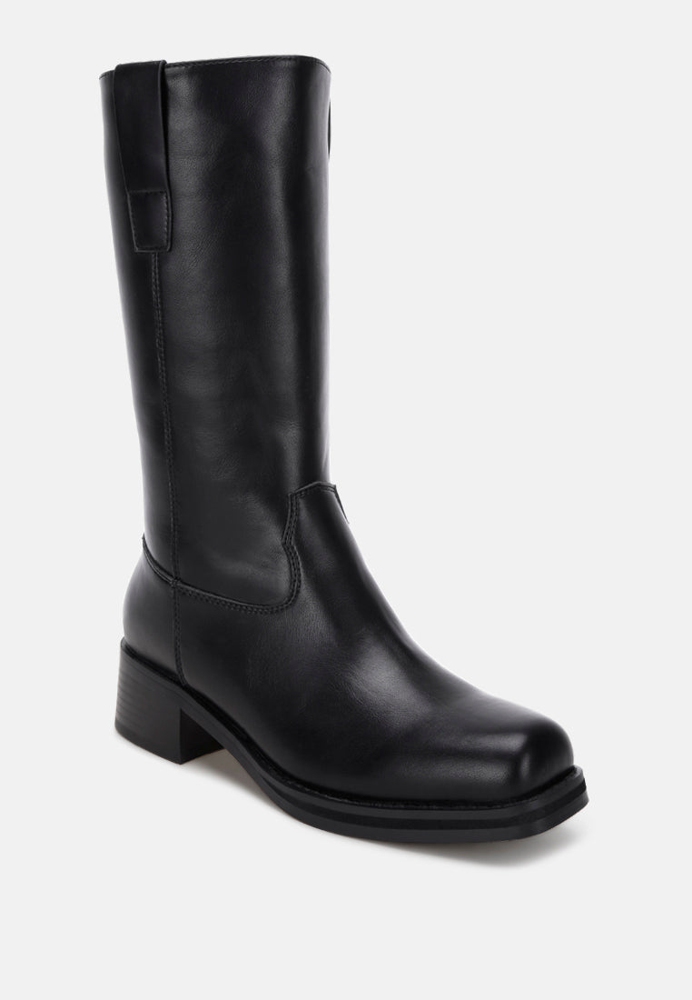 Basala Paneling Detail Boots-2