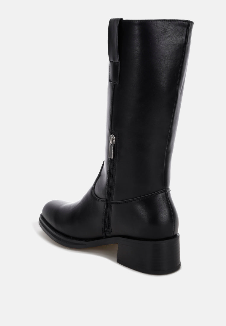 Basala Paneling Detail Boots-4