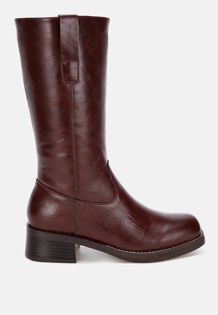 Basala Paneling Detail Boots-5