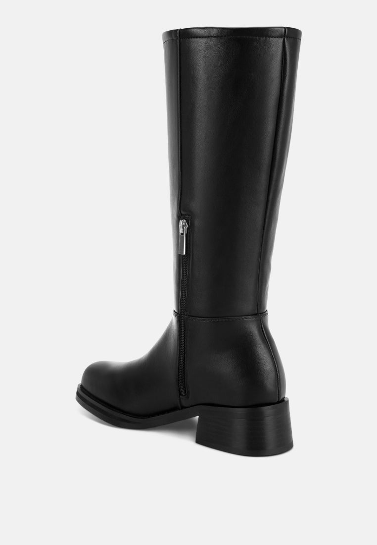 Golda Knee High Block Heel Boots-2