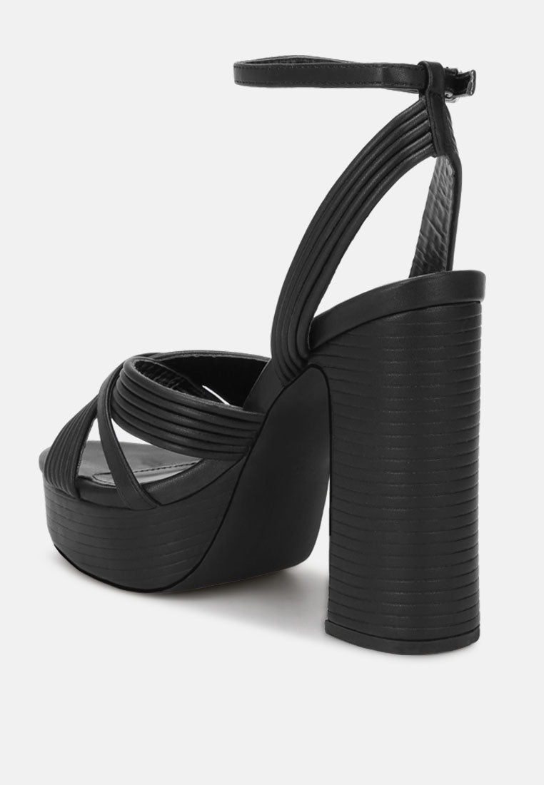 Sinda Ankle Strap Platform Heels-3