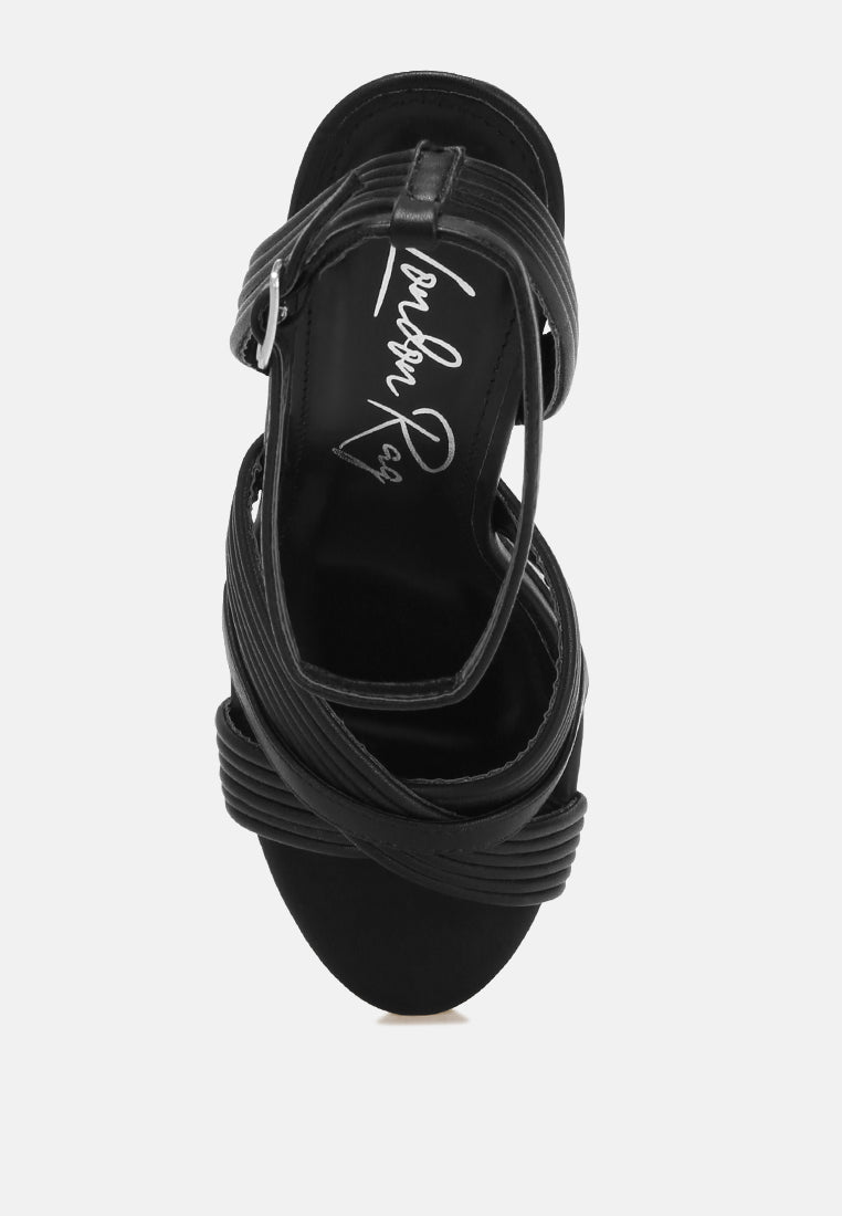 Sinda Ankle Strap Platform Heels-4