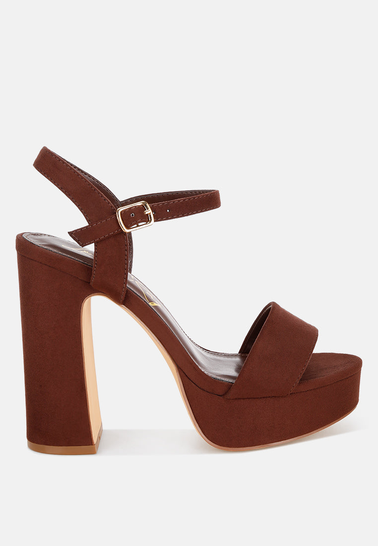 Lilasta Pin Buckle Platform Block Heels-7