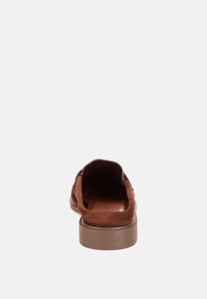 Dalmatia Stretch Fit Pleated Flat Mules-4