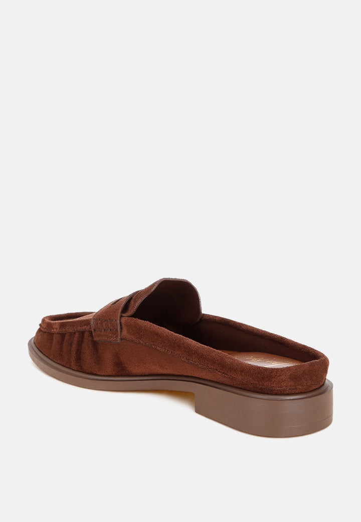 Dalmatia Stretch Fit Pleated Flat Mules-2