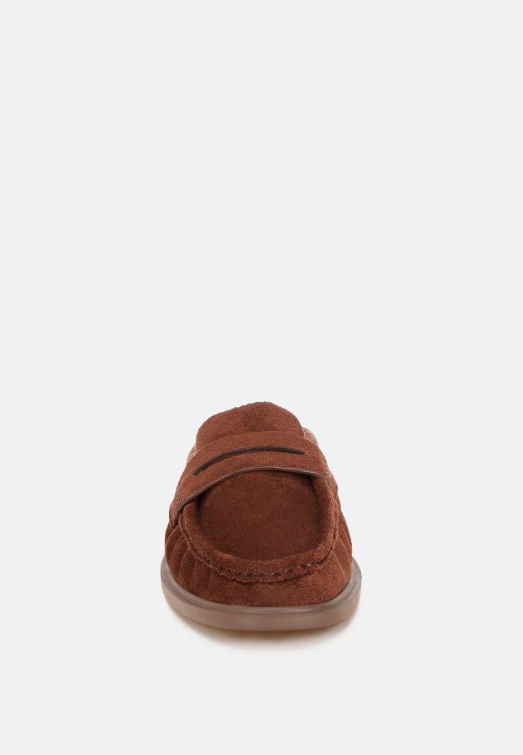 Dalmatia Stretch Fit Pleated Flat Mules-3