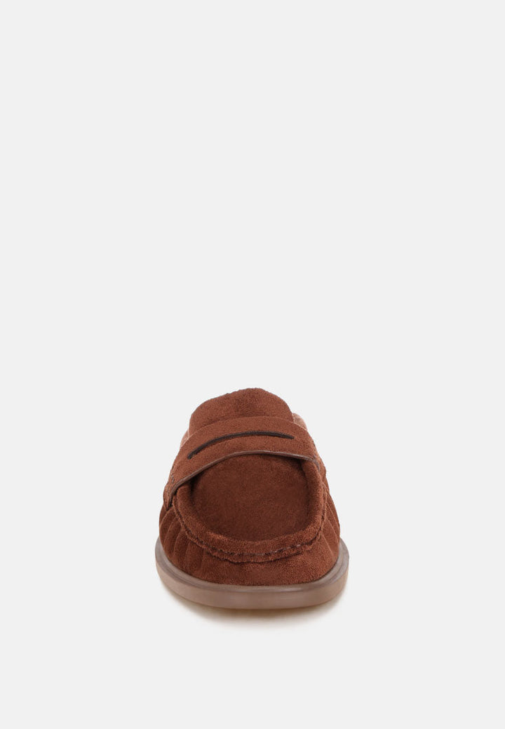 Dalmatia Stretch Fit Pleated Flat Mules-3