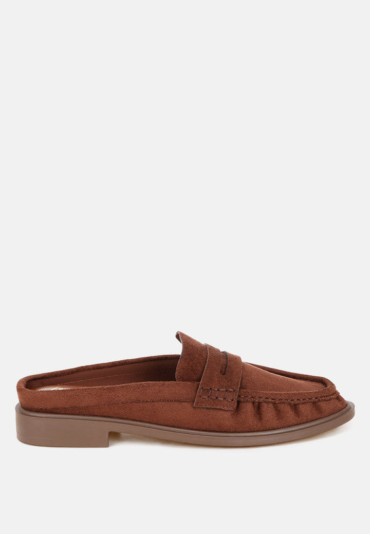 Dalmatia Stretch Fit Pleated Flat Mules-0