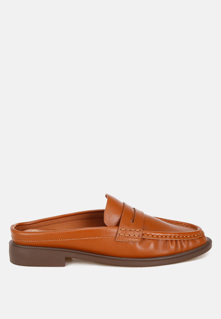 Dalmatia Stretch Fit Pleated Flat Mules-5
