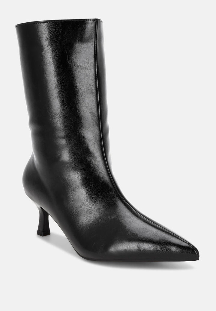 Bumbles Kitten Heel Pointed Toe Boots-1