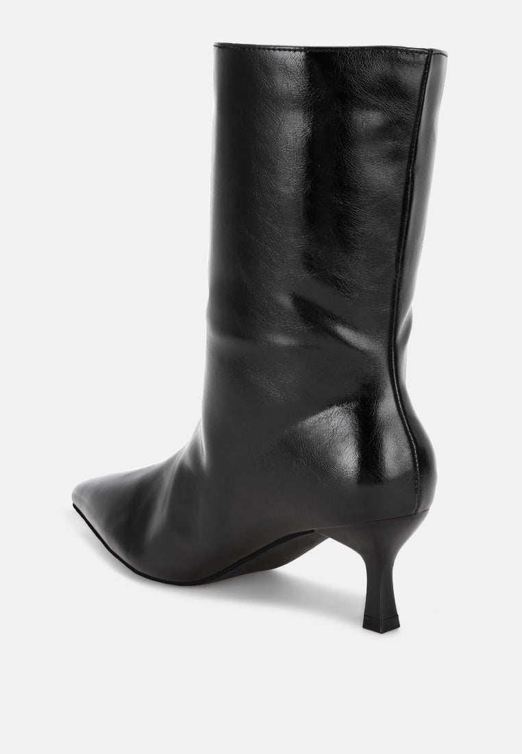 Bumbles Kitten Heel Pointed Toe Boots-2