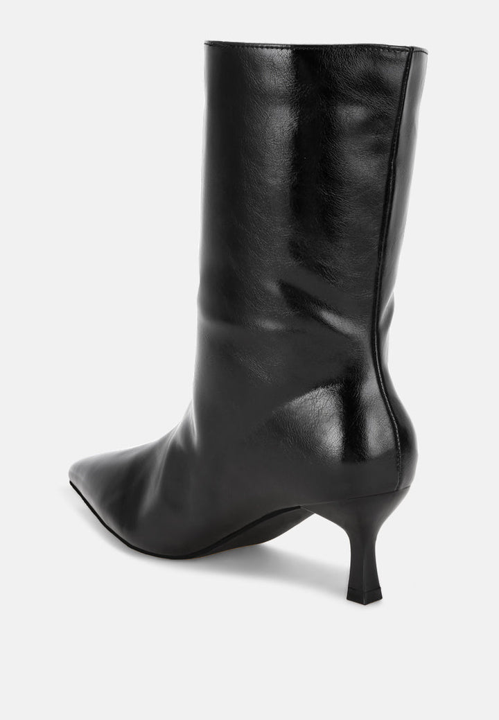Bumbles Kitten Heel Pointed Toe Boots-2