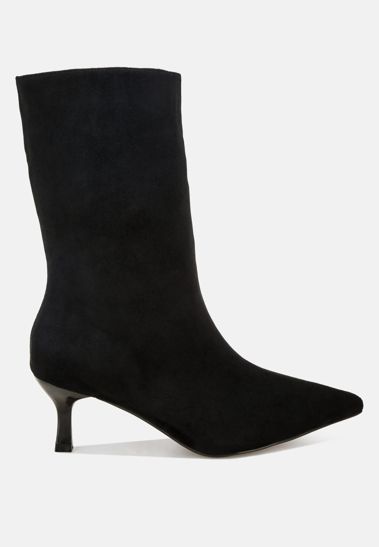 Bumbles Kitten Heel Pointed Toe Boots-6